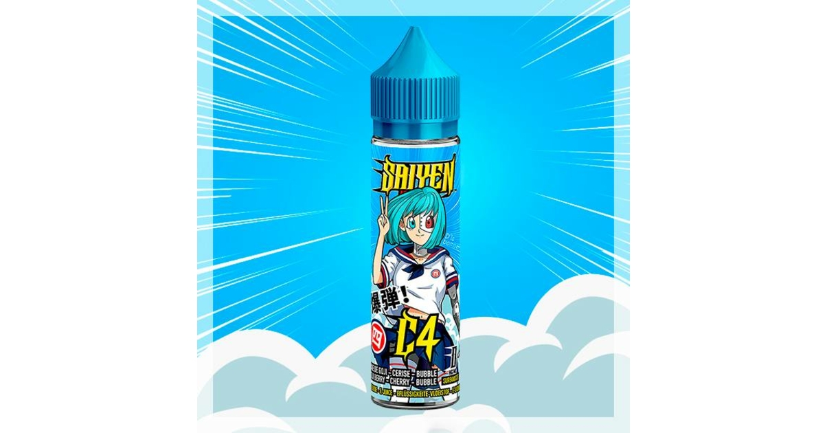 e liquide c4 Saiyen Vapors e liquide C4 50ml ▷ avis swoke bubble gum sans nicotine