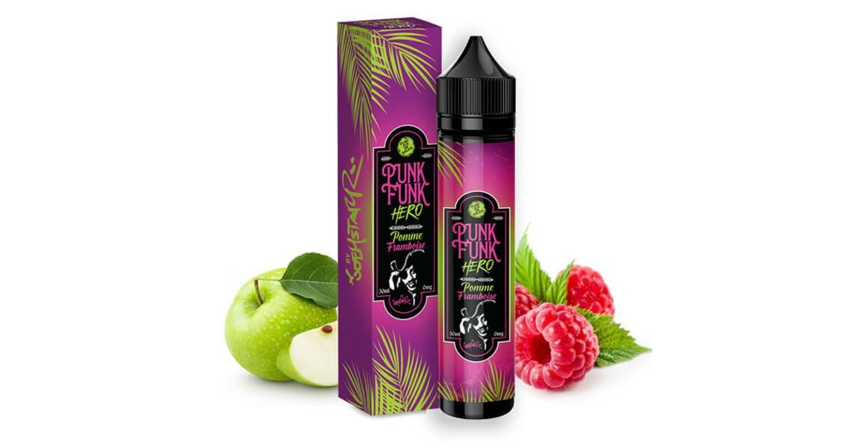 E liquide Pomme Framboise - Punk Funk Hero - LeVapeShop.com