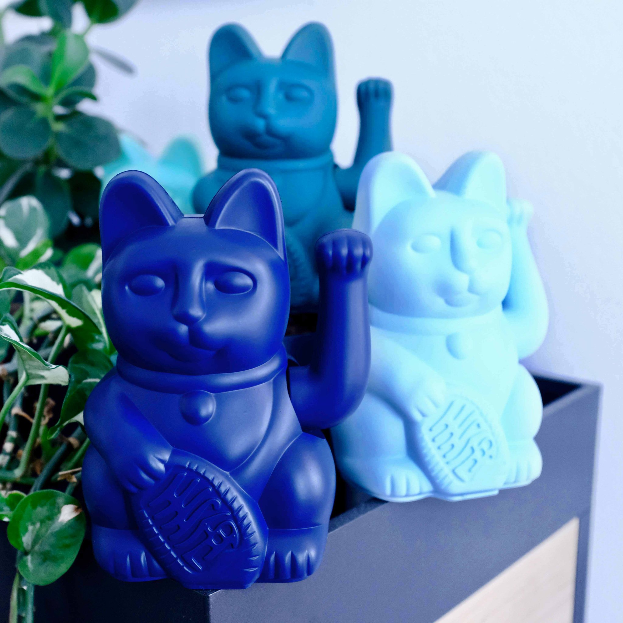 Lucky cat blue