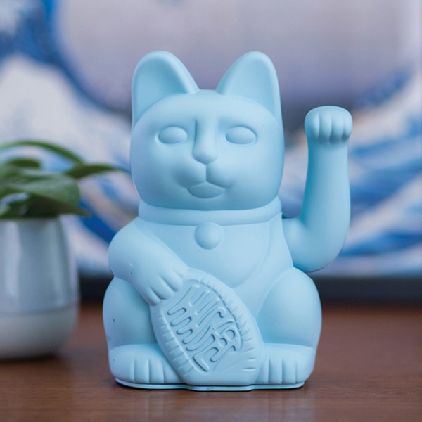 Porte-bonheur / Lucky cat blue