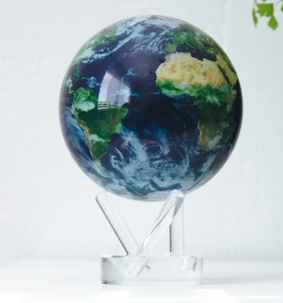 Globe Earth with Clouds 8,5