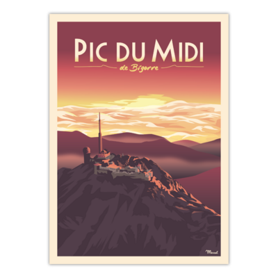 Affiche "Pic du Midi"