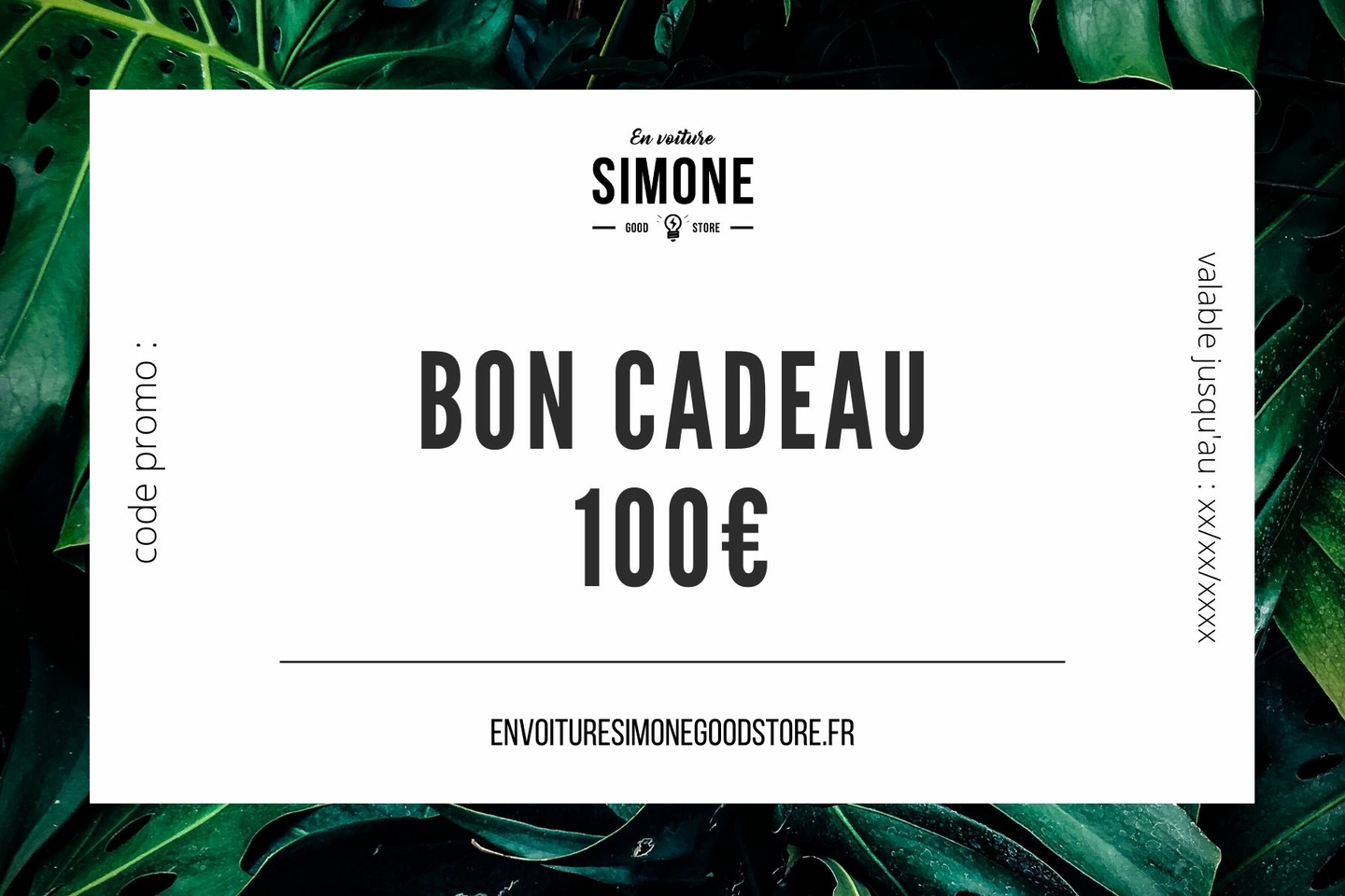 Bon Cadeau Bon Cadeau En Voiture Simone Good Store