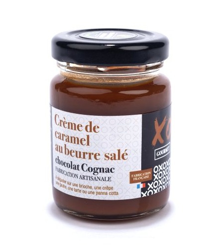 Crème de caramel au beurre salé chocolat cognac - XO GOURMET 100g