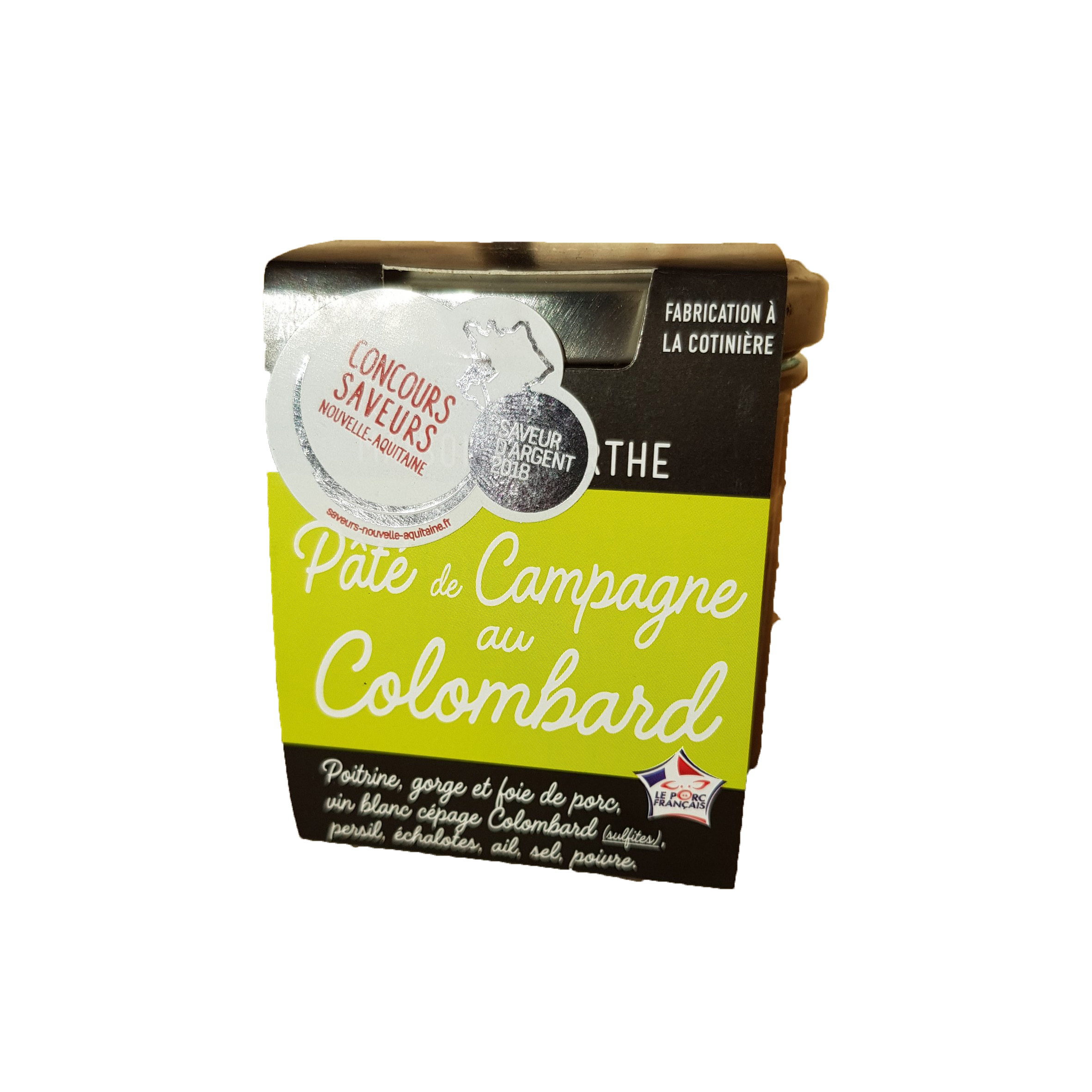 Conserve Pâté de Campagne au Colombard Médaillé - Maison Marthe 130g