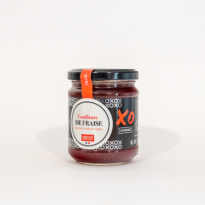 Confiture de fraise aux arômes de Cognac - XO GOURMET - 220g
