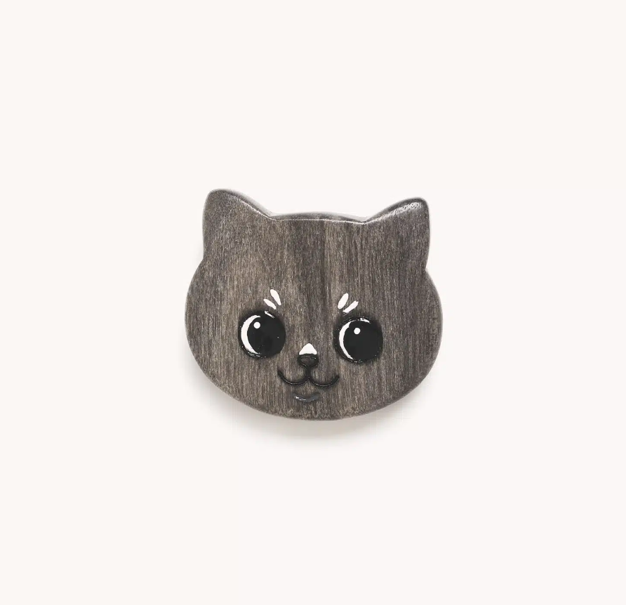 Broche Le Chat - Chat gris