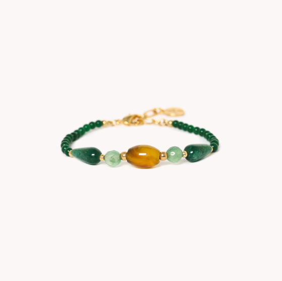Bracelet ajustable vert - AGATA VERDE