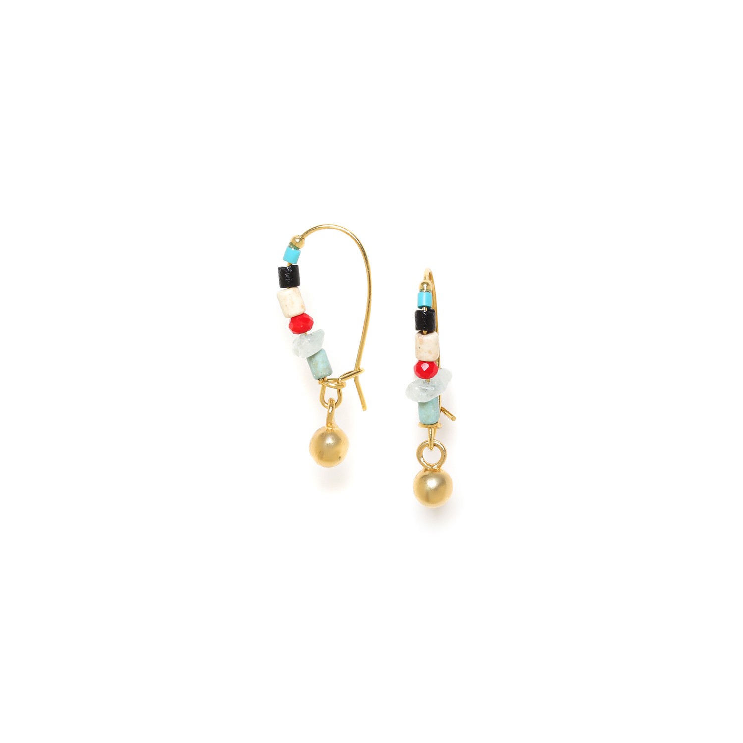 Boucles d\'oreilles Margaux - Crochets perlés