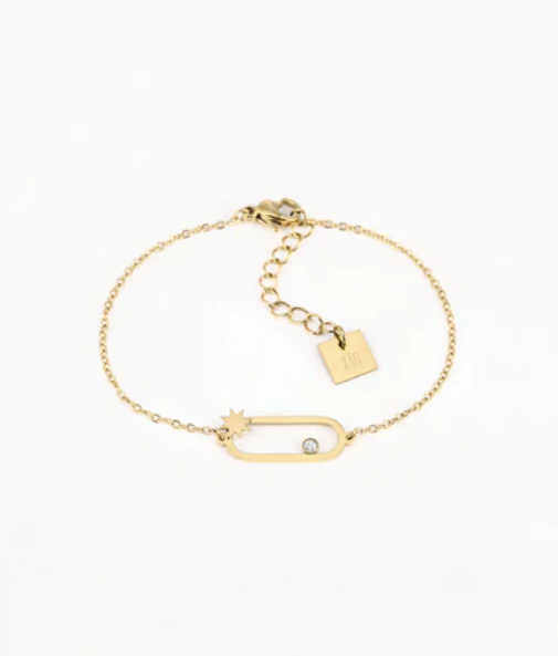 Bracelet Atoll - Acier doré