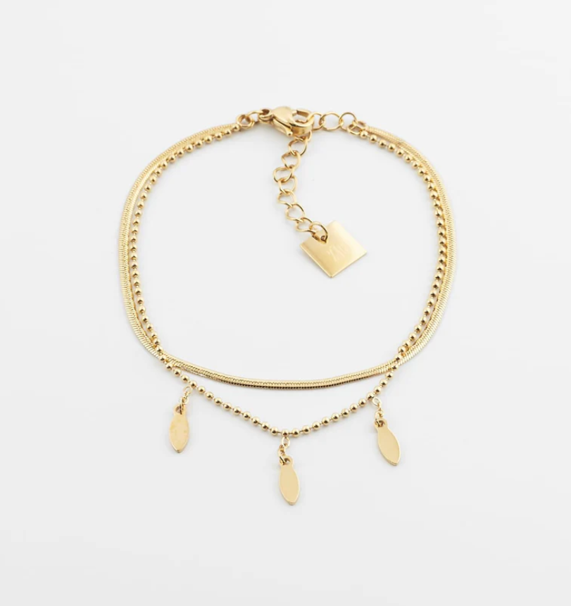 Bracelet Symi - Acier doré