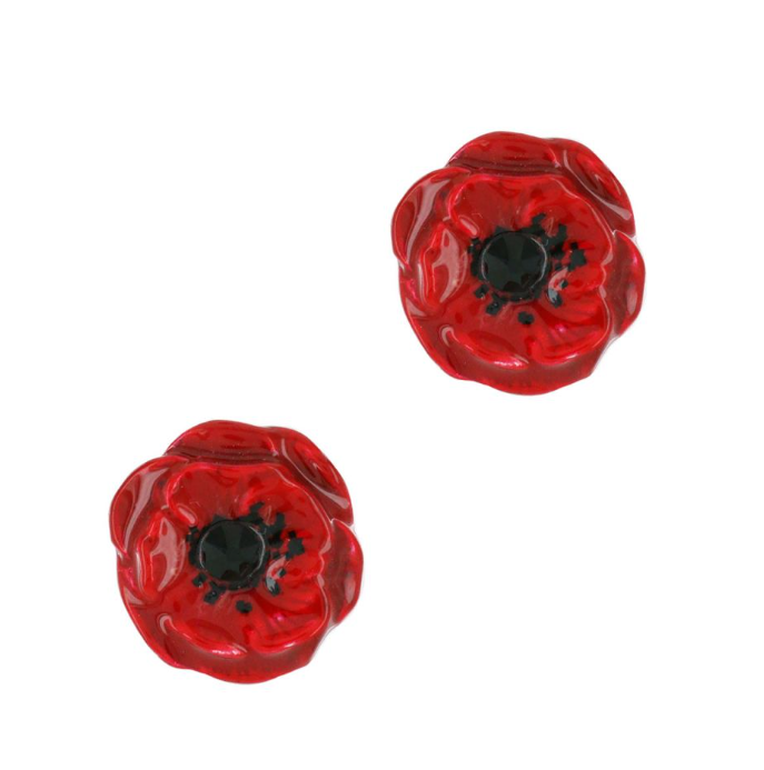 Boucles d\'oreilles puces Joli Coquelicot