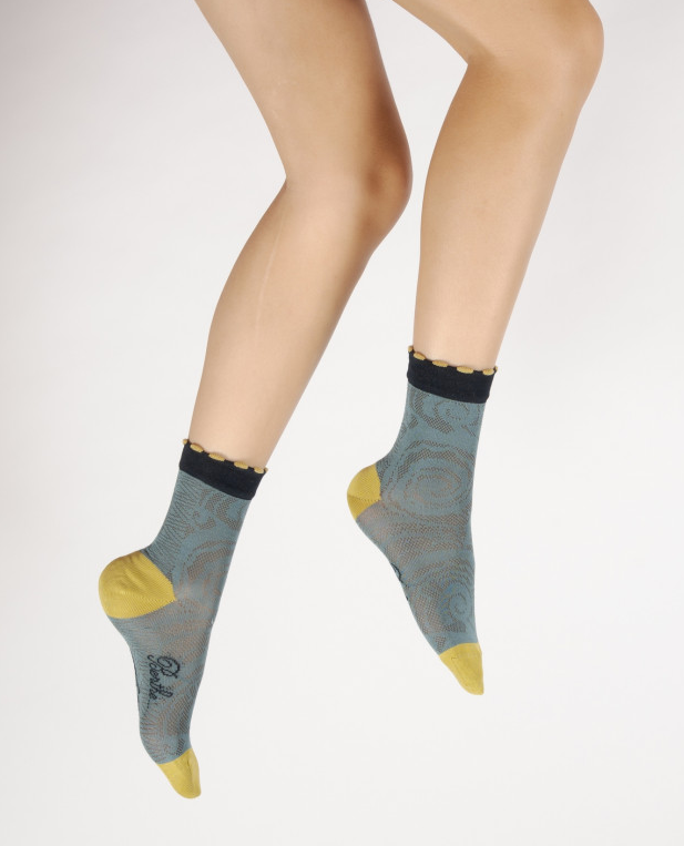 Chaussettes femme coton - Motifs Art Déco