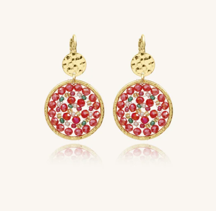 Boucles d\'oreilles Paradis - Coccinelle