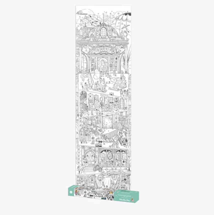 Coloriage géant Au Musée - Les Parisiennes