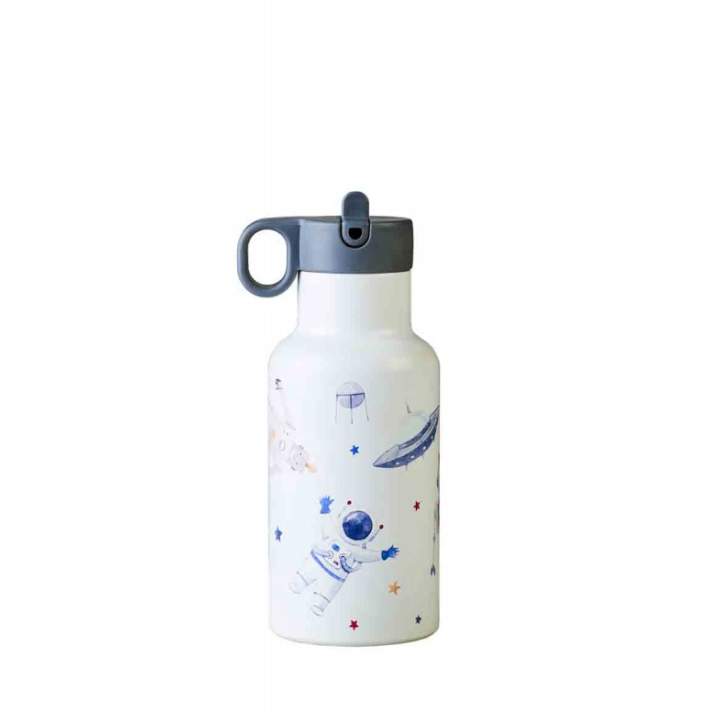 Gourde enfant 3D isotherme 350ml - Robots & astronauts