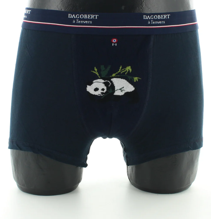 Boxer homme à motif Panda - Marine