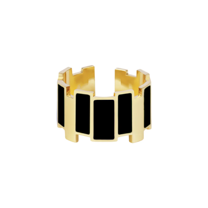 Bague Inès - Noir Carbon
