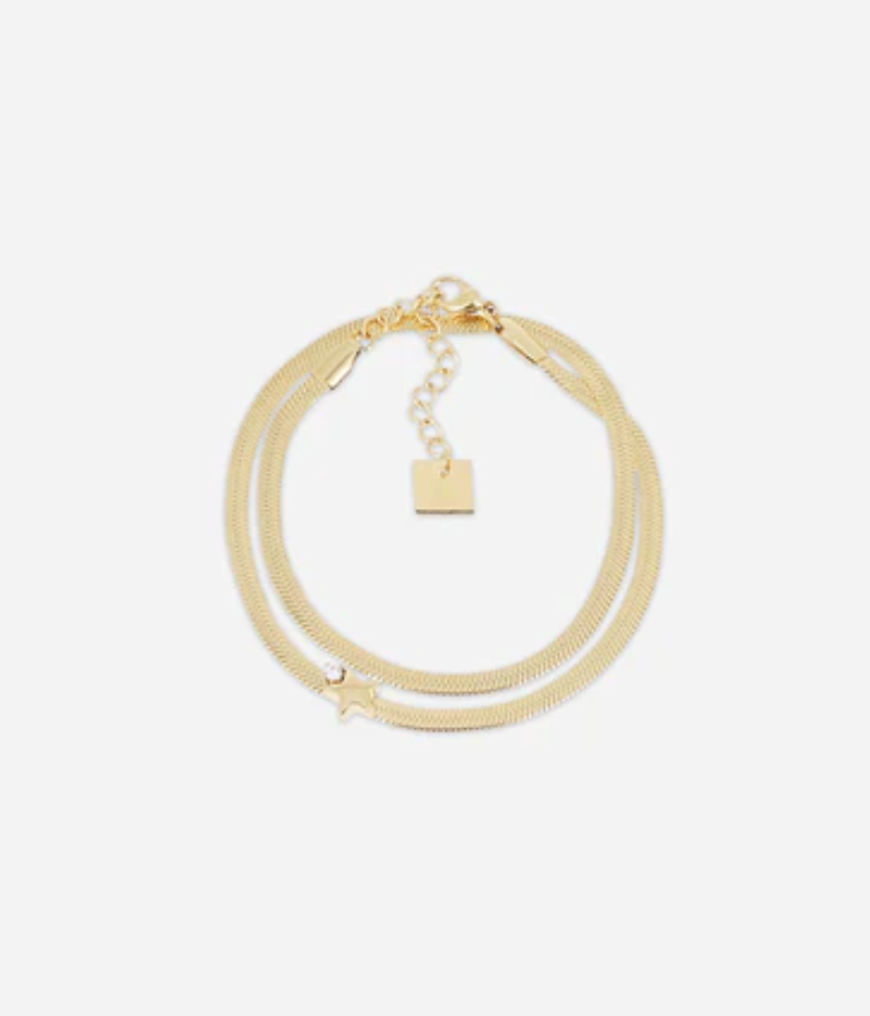 Bracelet Kiros - Acier doré