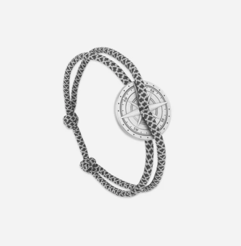 Bracelet Rose des Vents Nordé - Argent vieilli