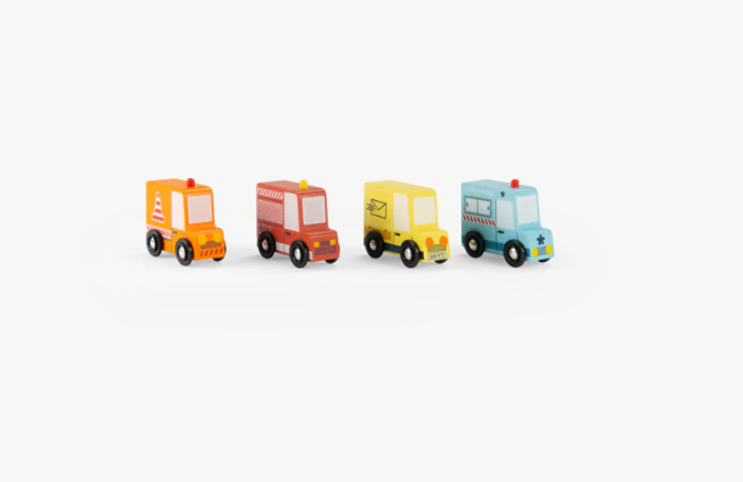 Ensemble de 4 camions - Avenue du moulin