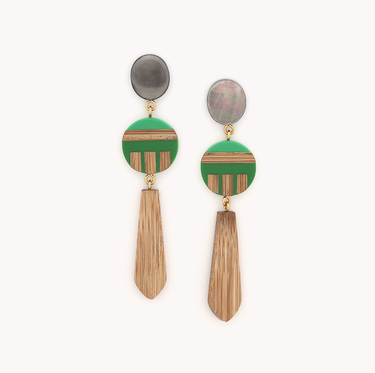 Boucles d\'oreilles poussoir 3 éléments - Korubo