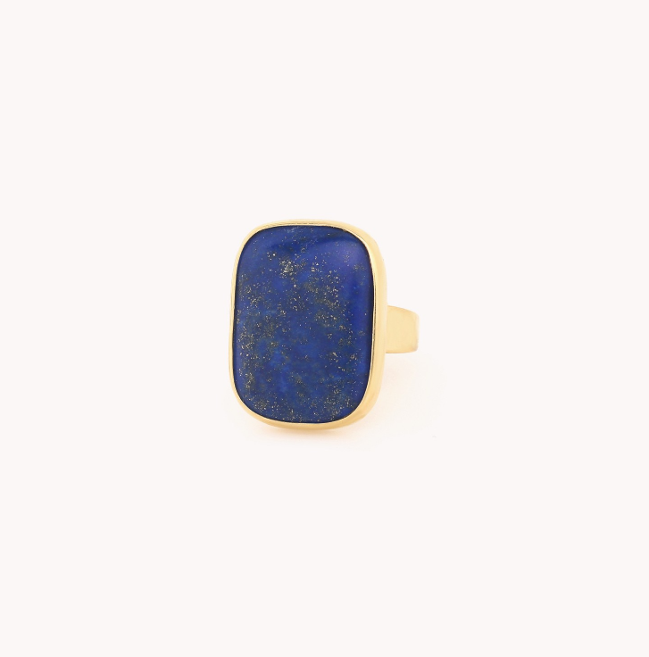Bague ajustable lapis - Cobalt