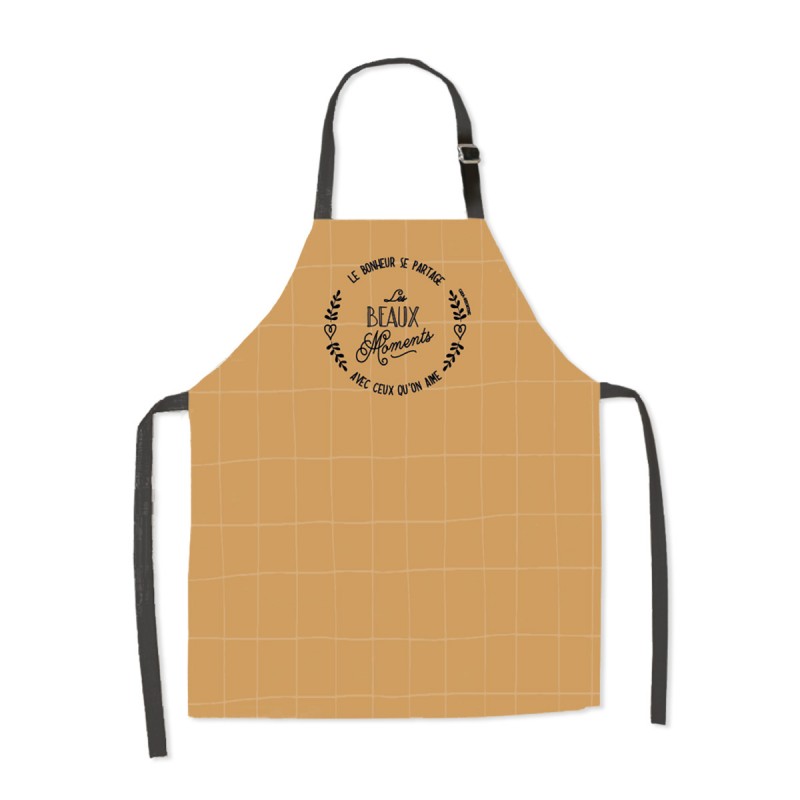 Tablier 100% coton bio - Les beaux moments
