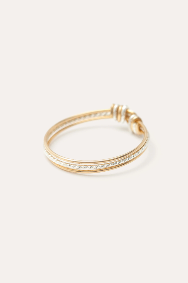 Bague Diamanté Bicolore