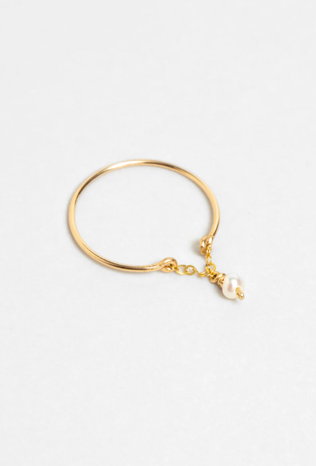 Bague Astrée - Or perle de culture