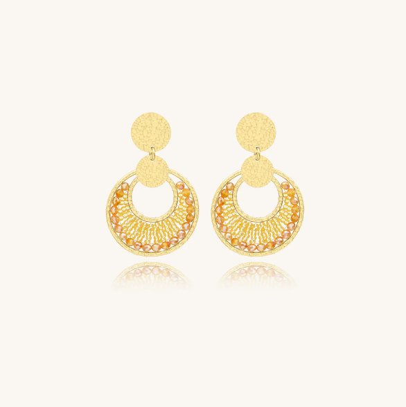 Boucles d\'oreilles Mini Luna - Doré