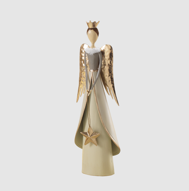 Ange en métal - 38.5 cm