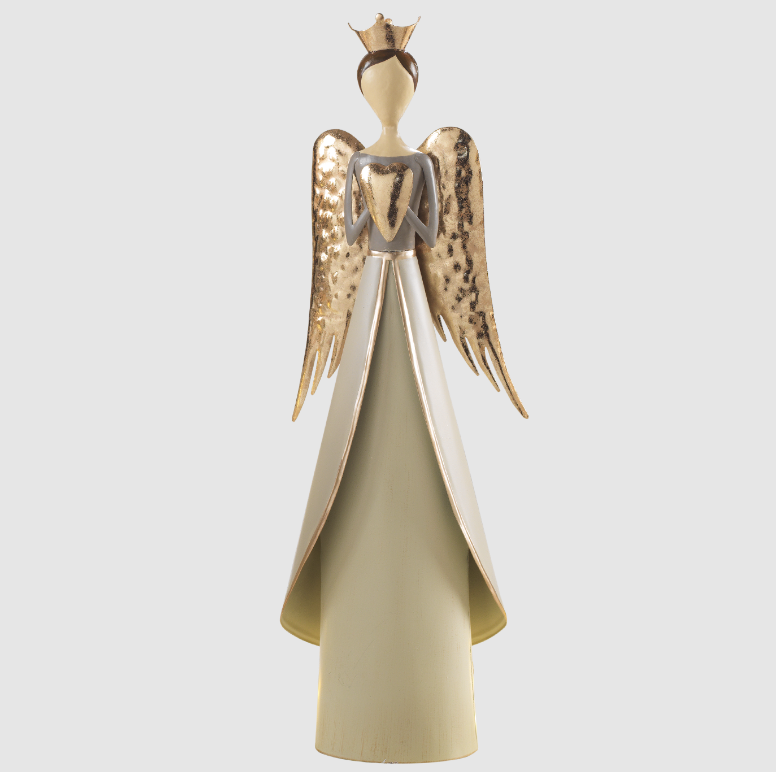 Ange en métal - 45.5 cm