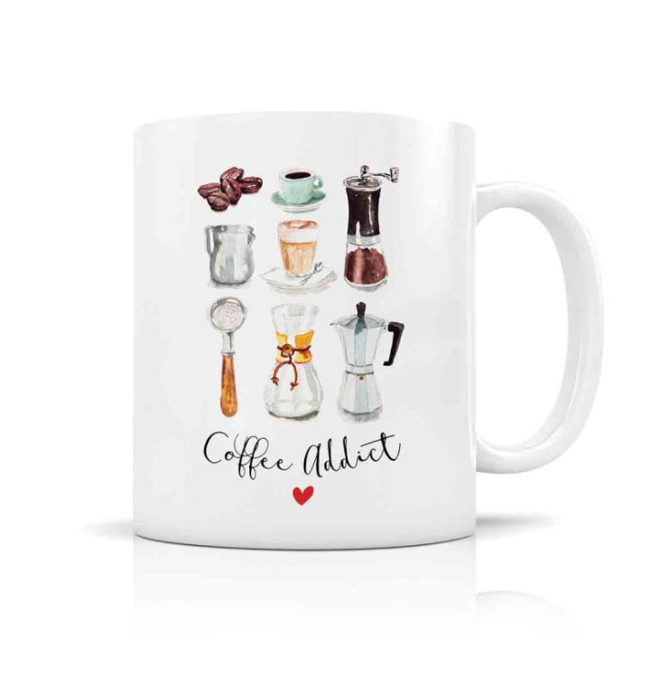 Mug céramique 350ml - Coffee addict