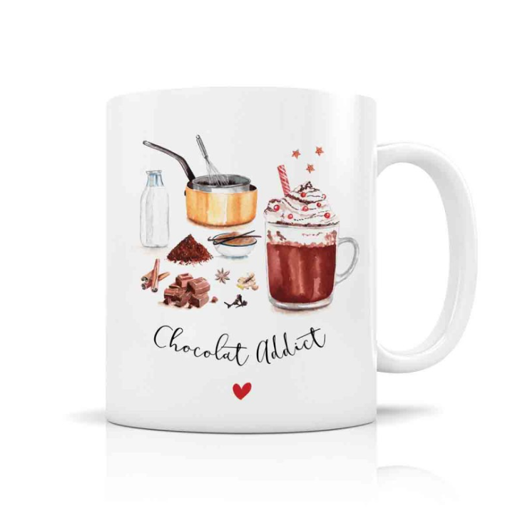 Mug céramique 350ml - Chocolat addict