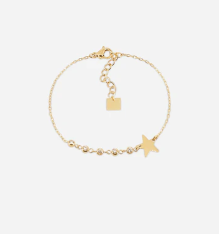Bracelet Ilythe - Acier doré & zirconium
