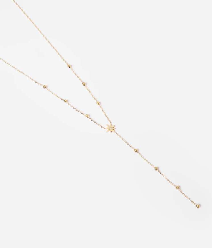 Collier Isaac - Acier doré