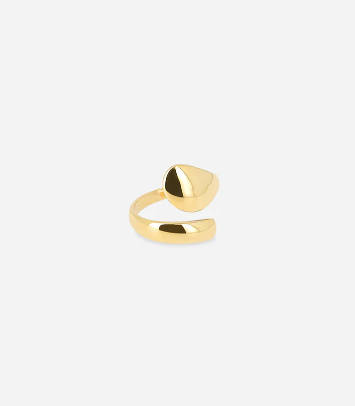 Bague Hug - Acier doré