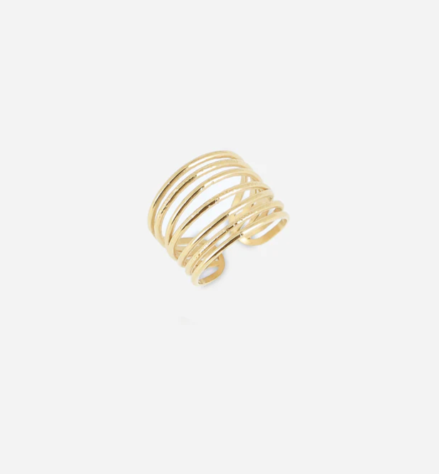 Bague Gio - Acier doré