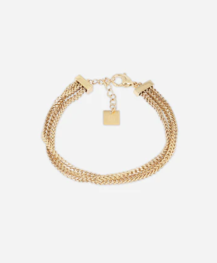 Bracelet Doble - Acier doré
