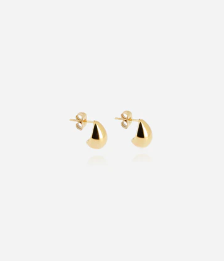 Boucles d\'oreilles Larme - Acier doré