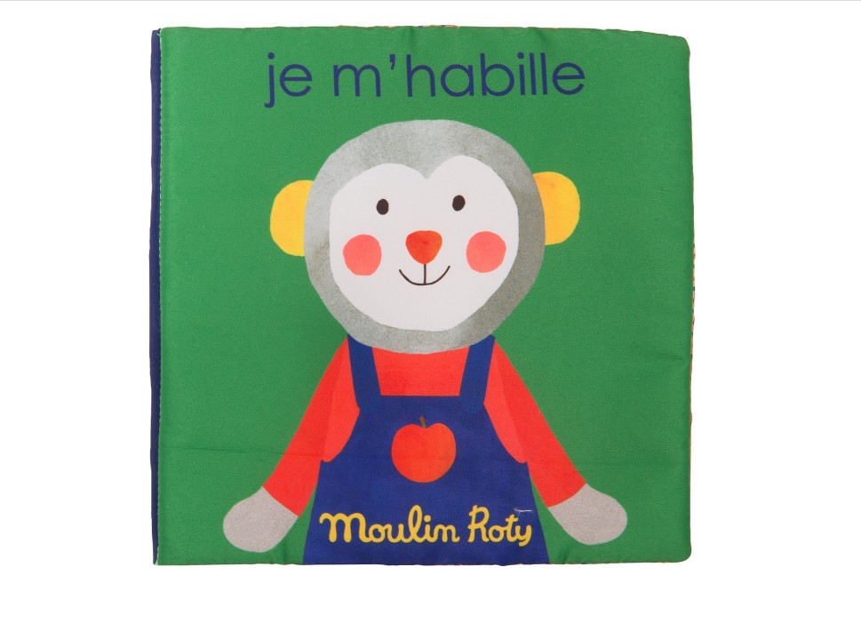 Livre tissu Je m\'habilles - Les Popipop