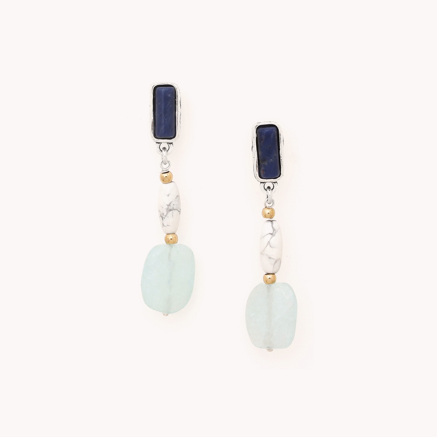 Boucles d\'oreilles poussoir 3 éléments - Arctique