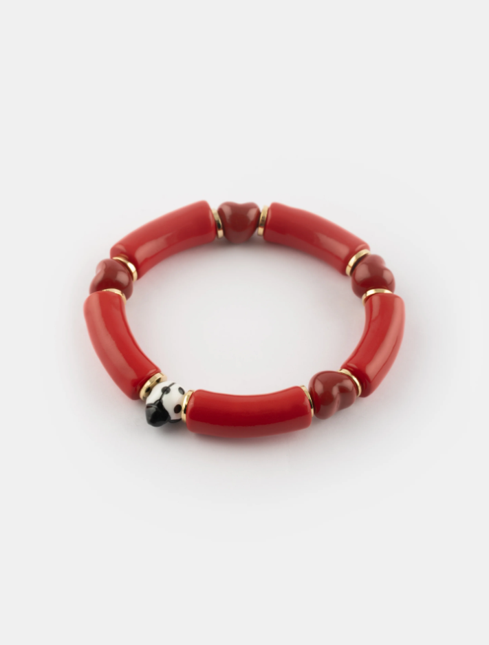 Bracelet perles cœurs - Chérie Cherry