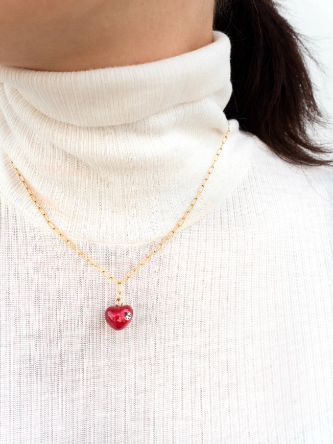 Collier cœur - Chérie Cherry