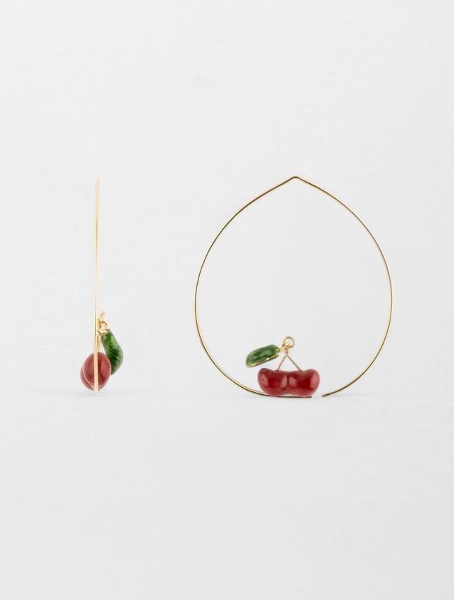 Créoles cerises - Chérie Cherry