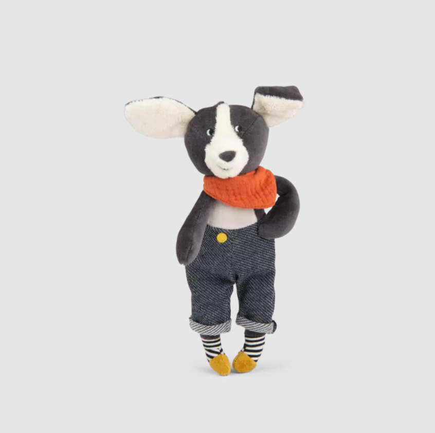Poupée chien Puce bleu - Puce & Pilou