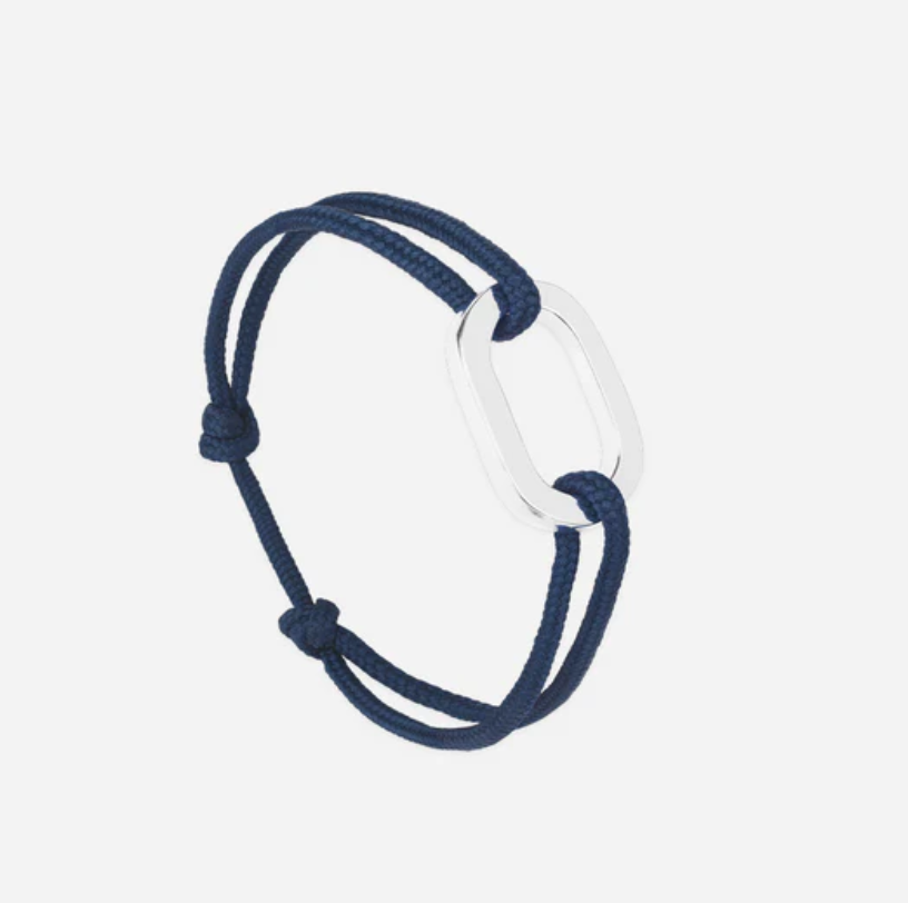 Bracelet Maillon Plat 22mm Plaqué Argent - Darse