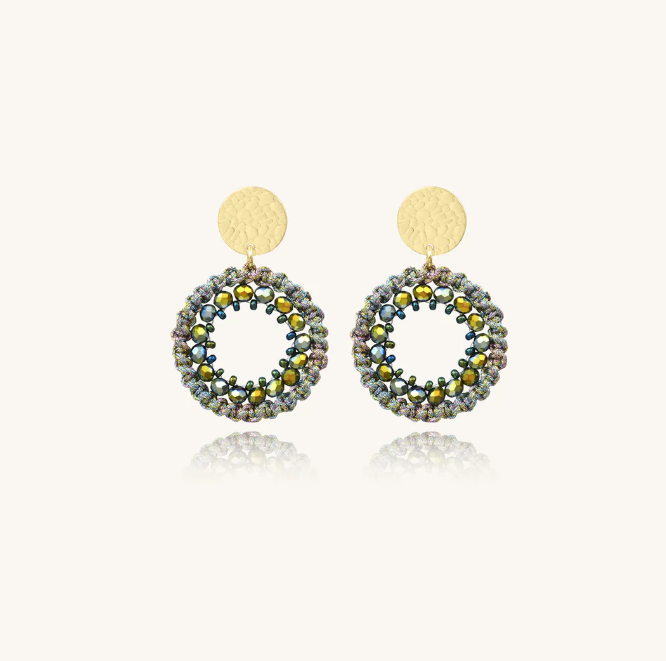Boucles d\'oreilles Aphrodite - Magical Green