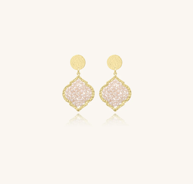 Boucles D\'Oreilles Mini Diamante - Sable